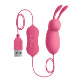 OMG - CUTE BUNNY POWERFUL PINK USB VIBRATOR